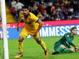 Vídeo-árbitro não enche as medidas a Khedira. EFE/EPA