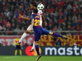 Olympiacos e Barcelona não saíram do nulo nesta terça-feira. EFE