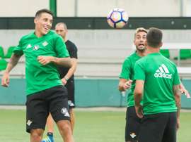 Tello se cuela en los planes del técnico verdiblanco. EFE
