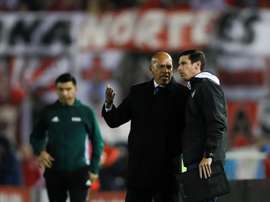 Roberto Mosquera era el entrenador de Jorge Wilstermann en 2017. EFE