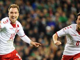 Eriksen, a lo suyo. AFP