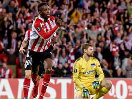 Iñaki Williams firmó la remontada en el 82. EFE