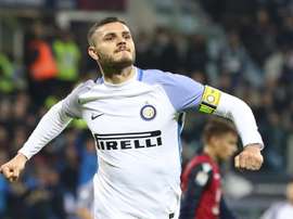 Icardi, a lo suyo. EFE