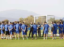 El Alavés se ejercitó tras las vacaciones. EFE/Archivo