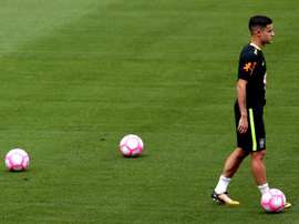 Coutinho trained for Bayern, but away from the rest of the squad. EFE