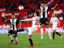 Machín tendrá que hacer un descarte antes del encuentro. EFE