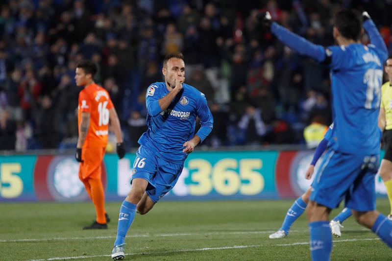 Pin Cala devolvió al Getafe a la senda del triunfo y dejó tocado al Málaga. EFE Whatsapp Twitter Facebook Comentarios 0