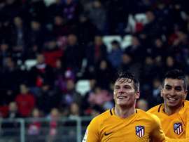 Gameiro celebra o seu gol. EFE