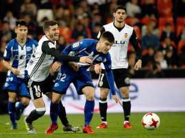 O Valencia venceu por 2-1 na receção ao Alavés. EFE
