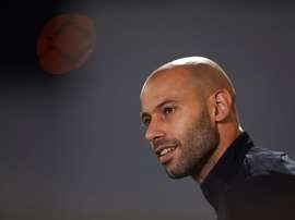 Mascherano a parlé avec le gardien d'Estudiantes. EFE