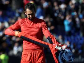 Diego Lopez est prêt pour la réception de Barcelone. EFE