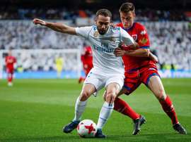 Real Madrid will have to manage without Carvajal in the first game against PSG. EFE/Archivo