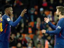 Mina é o único zagueiro às ordens de Valverde. EFE