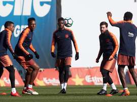 Nélson Semedo e Denis já treinaram com o grupo. EFE