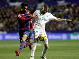 O Levante visita o Santiago Bernabéu. EFE/Archivo