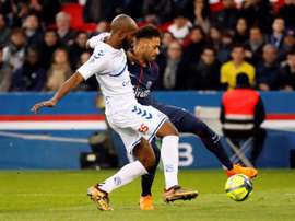 Neymar, objeto de las burlas de Bahoken. AFP