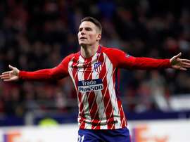 Gameiro anotó en la primera mitad el único gol del partido. AFP