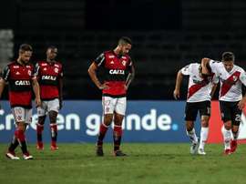 River empató a dos ante Flamengo. EFE