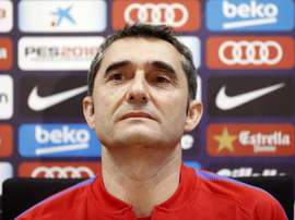 Valverde defended Dembele's perfomance against Espanyol. EFE