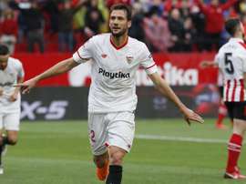 Franco Vázquez pas content du match de son équipe. AFP
