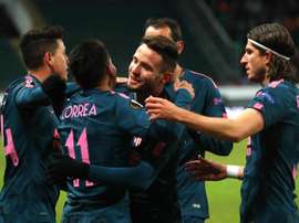 O Atlético de Madrid já está nos quartos de final da Liga Europa. EFE