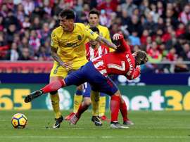 Peñalba se entrenó con sus compañeros con la mente puesta en el Madrid. EFE