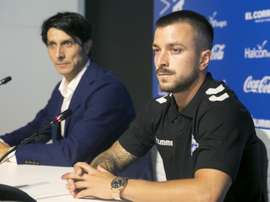Héctor Hernández, convocado ante el Málaga. EFE