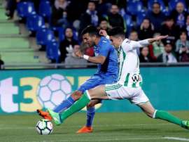 Le buteur de Getafe pourrait changer de club. EFE