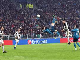 Ronaldo scored a jaw-dropping overhead kick against Juventus. AFP