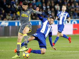Le milieu de terrain de Las Palmas plait au Villamarin. EFE