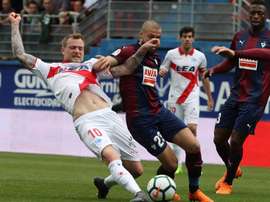 Guidetti marcó en su 26 cumpleaños. EFE