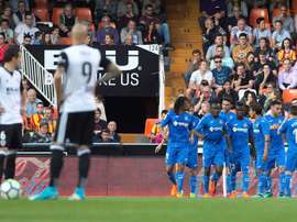Valencia perde frente ao Getafe. EFE