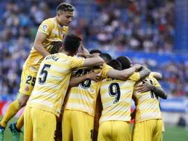 El Girona le ganó la partida al Alavés en Vitoria. EFE