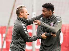 Bayern Múnich Rafinha e David Alaba. EFE/Archivo