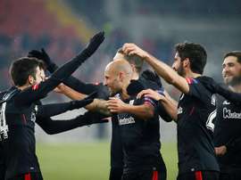 Mikel Rico said goodbye to Athletic Bilbao in a video. EFE