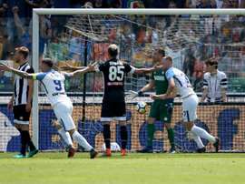 Inter celebra a vitória diante da Udinese. EFE