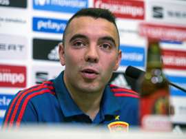 Iago Aspas comentou a ausência de Morata. EFE