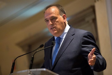 Tebas anunció un acuerdo que la RFEF podría frustrar. EFE