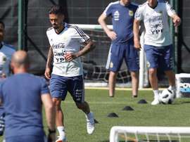 Lanzini admite su deseo de acompañar a la 'Albiceleste'. EFE