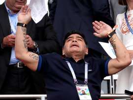 Maradona s'est énervé. EFE
