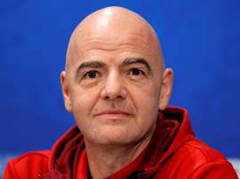 Gianni Infantino spoke about how much football came together because of the tragedy. EFE