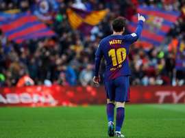 Messi quer continuar aumentando o seu nome no Barcelona. EFE/Archivo