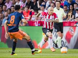 El Valencia cayó en su enfrentamiento contra el PSV. EFE