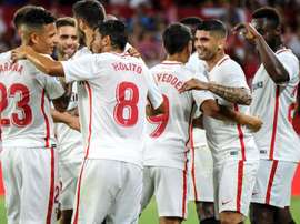 El argentino marcó un golazo de falta directa. EFE