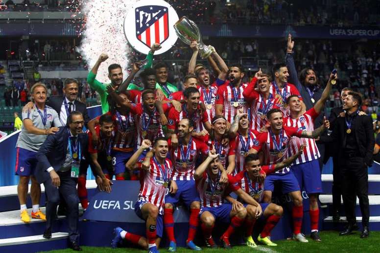 Jugadores y parte importante de la directiva celebraron la victoria en un restaurante de Madrid. EFE