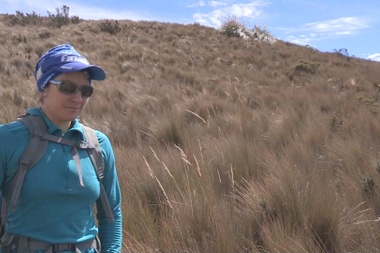 La montañista ecuatoriana Carla Pérez. EFE