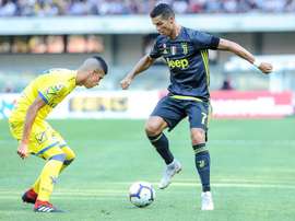 A Juve venceu por 3-2 na casa do Chievo. EFE/EPA
