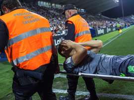 Le joueur s'est fracturé le péroné. EFE