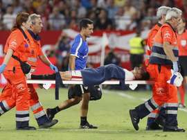 Escudero s'est blessé. EFE