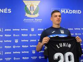 Lunin al fin se estrenó en Liga. EFE